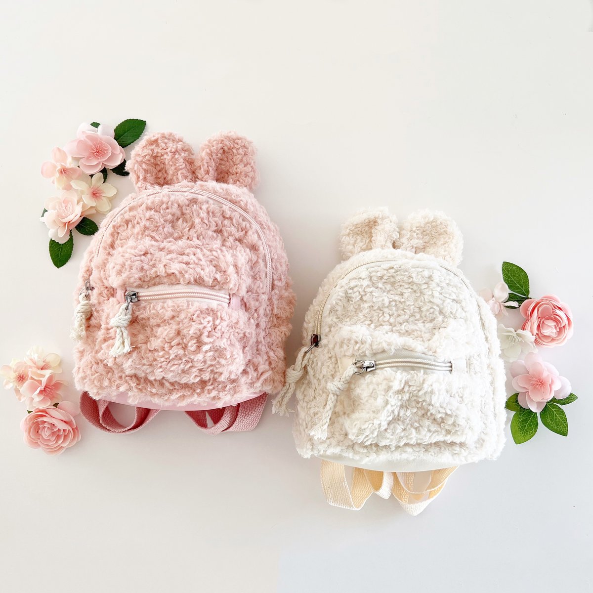 bunny mini backpack Sleepy Panda Buddy Vegan Leather The label Cream Mini Bunny Backpack in