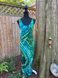 Image 1 of Small bustle back maxi dress