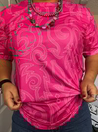 Image 2 of Pink Bootstitch Top