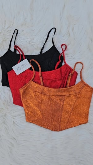 Image of Glittery Corset Top
