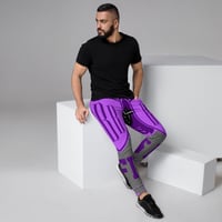 Image 1 of BOSSFITTED Purple and Grey AOP Men's Joggers