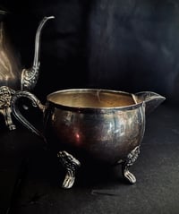 Image 2 of Service à café en métal argent, étamé, début du XXème siècle. 