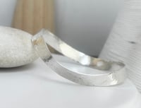Image 1 of Wide Sculpted Wave Bangle
