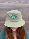 Limited Bluegill Embroidered Olive Bucket Hat 
