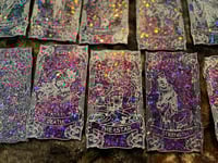 Image 1 of Resin Holographic Glitter Tarot Cards