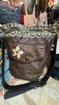 Image 3 of Leather Large Sized Messenger Bag