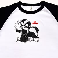 Image 2 of Lil’ Stinker Raglan Baby Tee