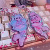 Gloomy Bear Sonico & Miku - 8cm Glitter Charms