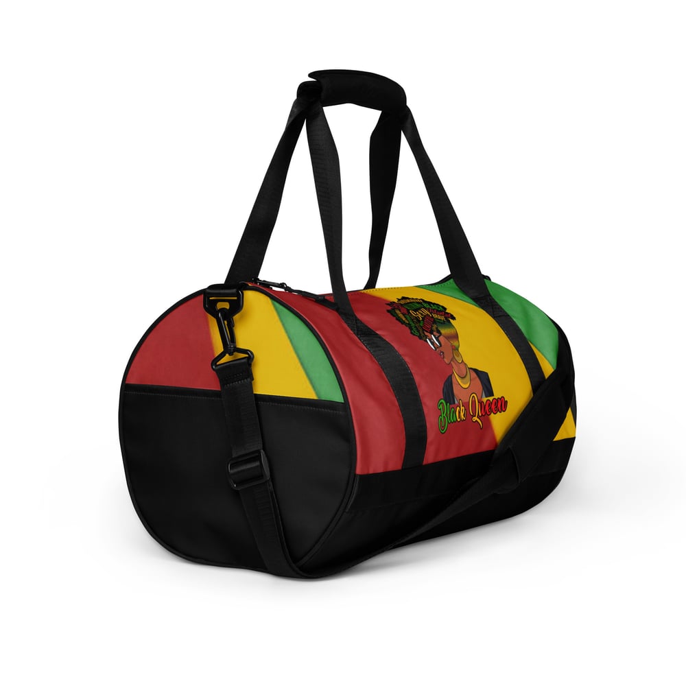 Image of Black Queen Inspirational Gym Bag or Over Night Bag