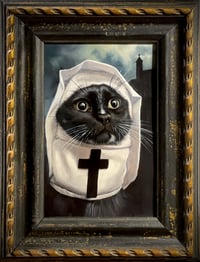 Image 2 of “Sister John of the Purring Hearts" Original painting