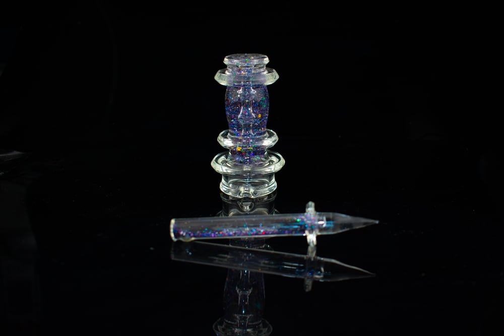 Peak chiller dry top with and matching db tool (black galaxy glitter)