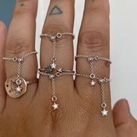 Image 1 of Adjustable chain and star ring