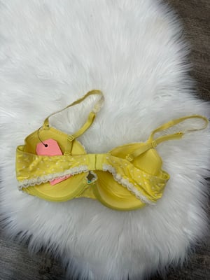 Image of Victoria’s Secret Yellow Polka Dot Bra - 36C