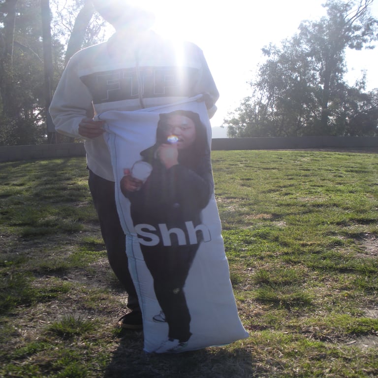 the shhh body pillow case Image 4