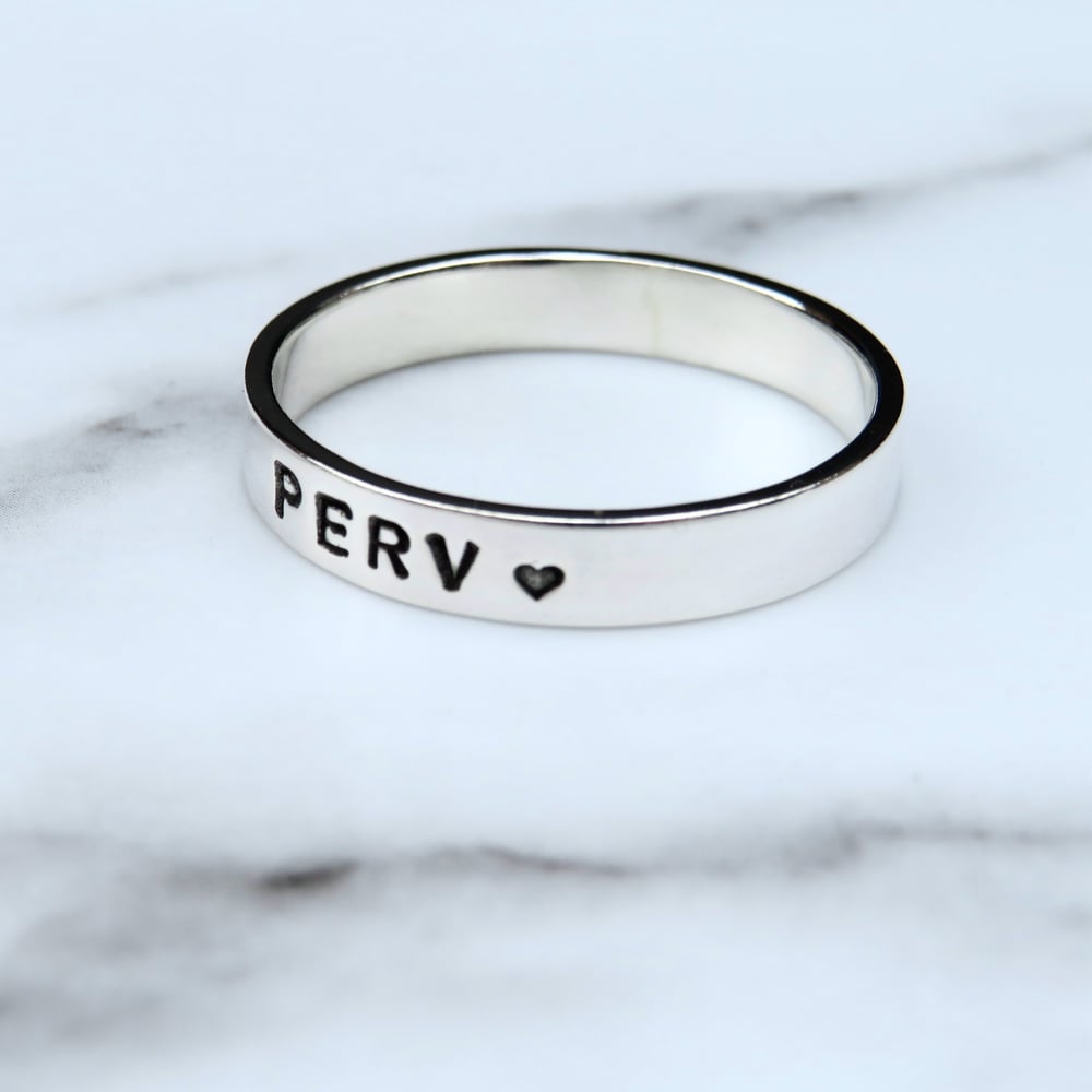Handmade Perv Sterling Silver Ring
