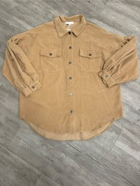Corduroy Shacket (Plus Size)