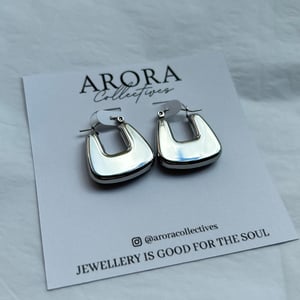 Image of SARA Hoops | 18k Gold Plated & Stainless Steel
