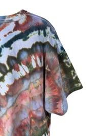Image 6 of XXL Crop Tee in Terracotta Agate Ice Dye