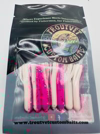 Pink White Silver Mini Jig 7 pcs