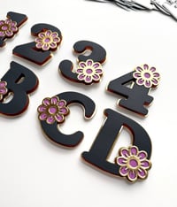 Image 4 of FLoral Alphabet and Numbers Metal Diecut 