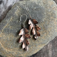 Image 2 of Autumn Leaf Earrings ~ Oak