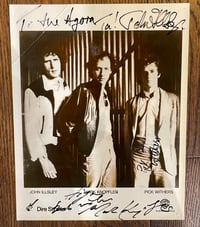 Signed Dire Straits original 8 x 10 promo glossy! 