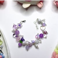 Image 4 of Flower Chonky Charm Bracelets