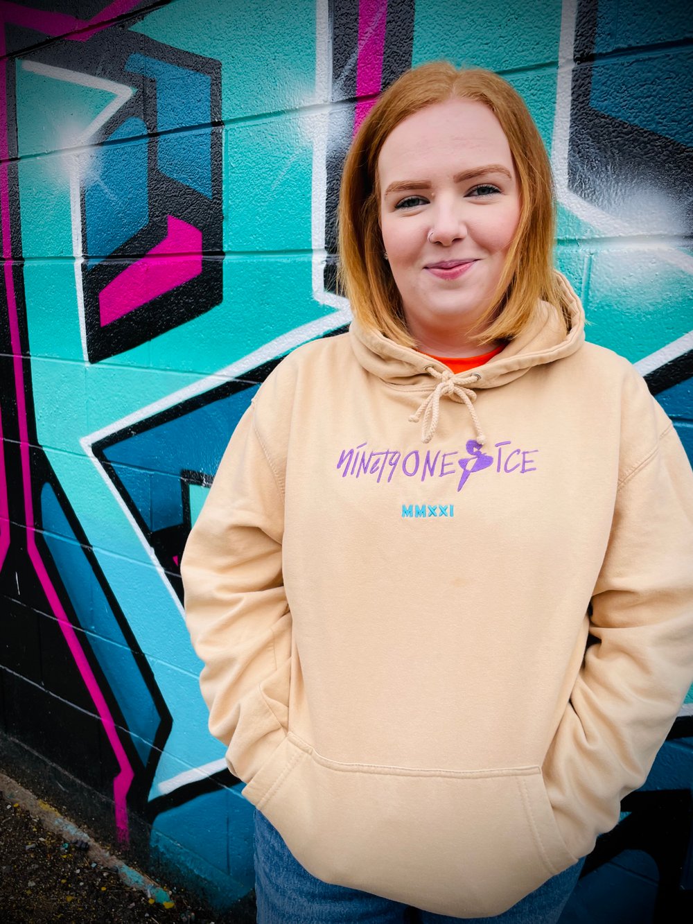 Image of Nude Script Hoody