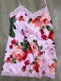 Image 1 of Satin nightgown with lace 
