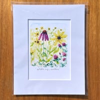 Image 3 of flowers talking-five different prints