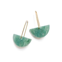 Image 1 of Chrysoprase Earrings No. 1