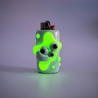 Image 3 of Mint Glow In The Dark Splat 1 Of 1 Clay Lighter Case