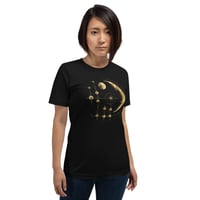 Image 7 of Gold Planetary Celestial Inspired Unisex t-shirt