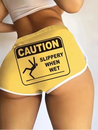 Image 10 of Letter Print Yoga Shorts 