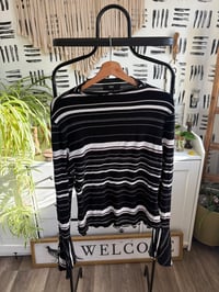 Image 1 of Stripe shirt bell sleeves 
