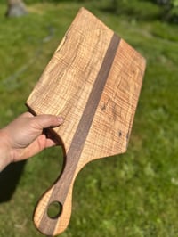 Image 1 of Curly and spalted maple/walnut charcuterie board