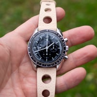 Image 1 of Natural Pigskin Strap In Rally Style - Stitchless