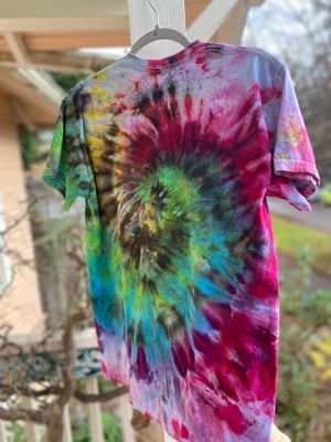 Image of MEDIUM Godzilla Be Gay Do Crime Tie Dye Shirt 6