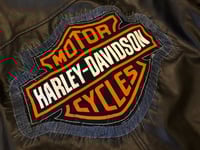 Image 2 of Upcycled “Harley Davidson” leather jacket 