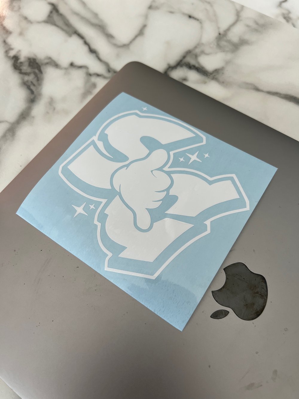 Mini glove decal