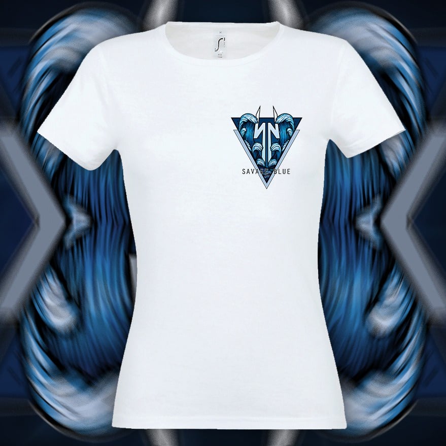 Savage Blue T-Shirt WHITE - Woman