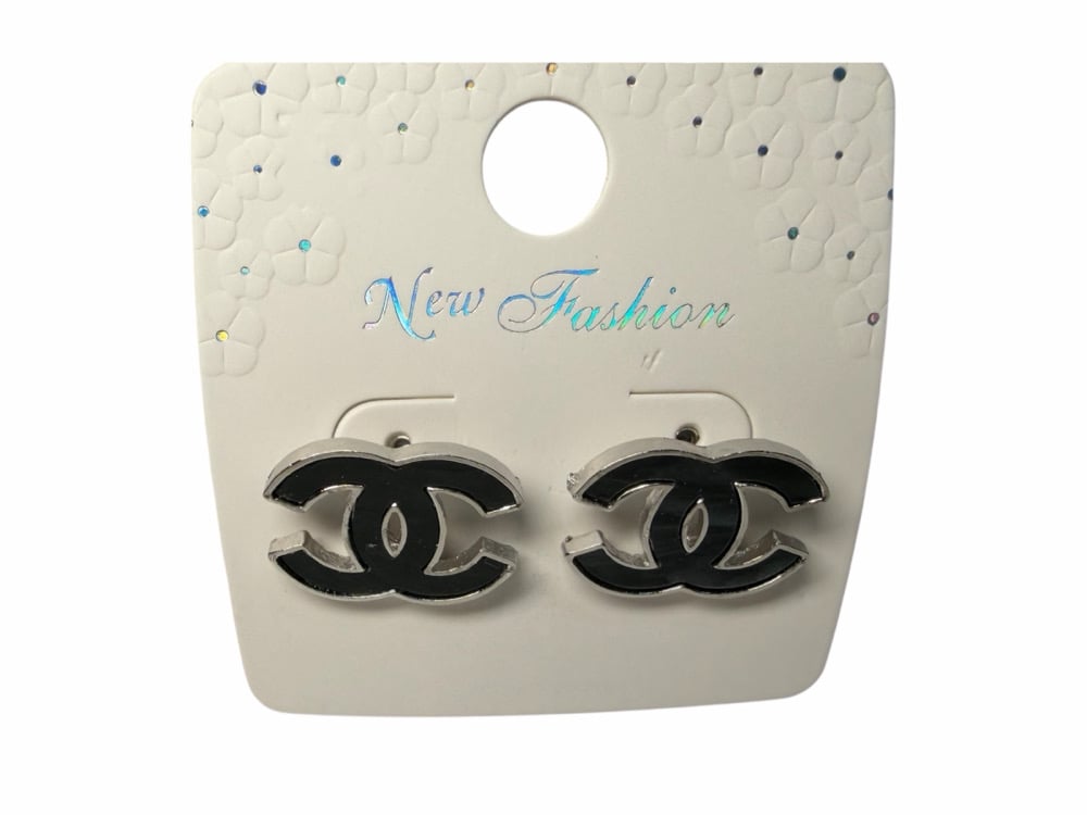 Image of Cc colored earrings