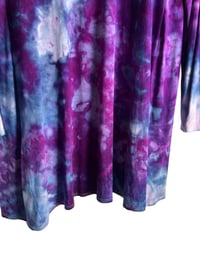 Image 4 of S Jersey Knit Cardigan in Purple Haze Ice Dye