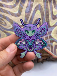 Image 1 of Alien Derp Moth Badges