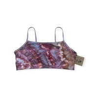 Image 1 of XL/XXL (42) Bralette in Warm Dark Agate Ice Dye