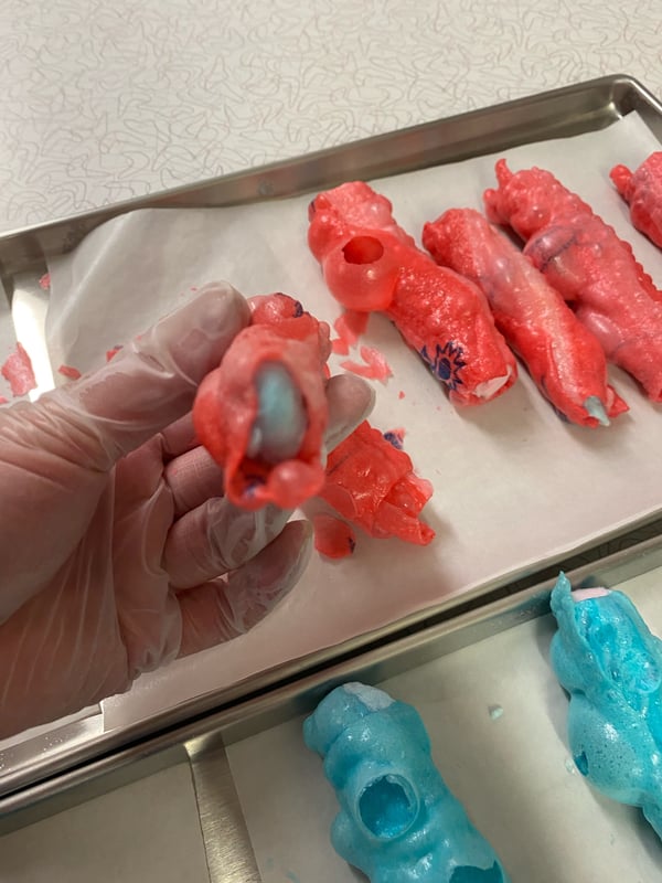 Image of Cotton Candy Rolls, fruity rolls, fluffy rolls 