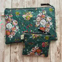 Image 4 of "Golden Hour” Mini OR Medium Quilted Zipper Bag