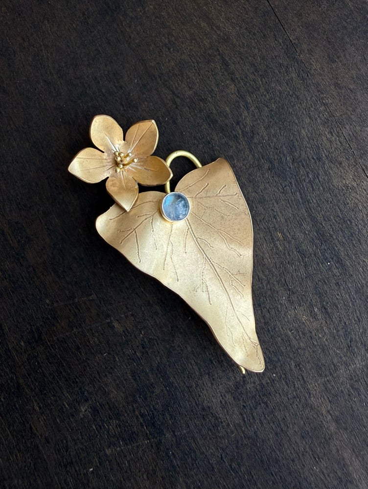 Image of Green Buckwheat Pin