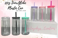 Image 1 of 12oz Snowglobe Plastic Can  