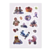 Image 2 of Self-care - Sticker sheet PRINT-ON-DEMAND (only for the US)